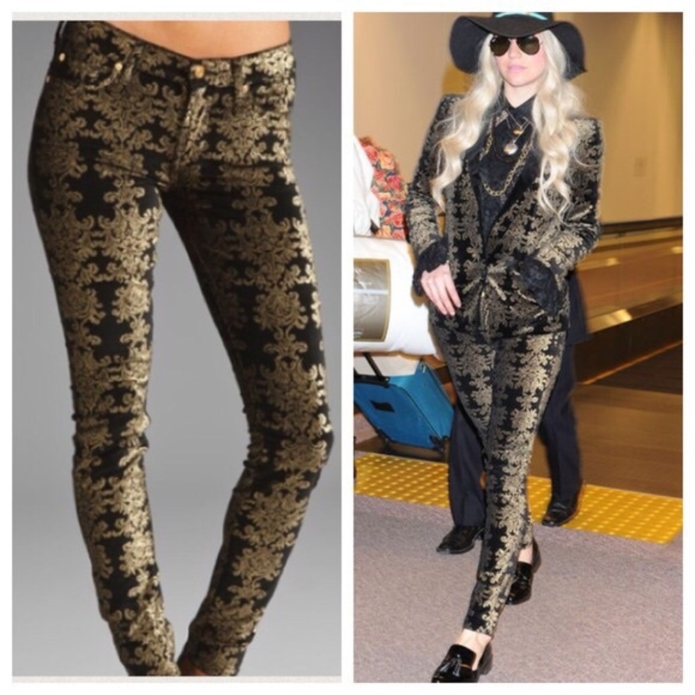 7 for All Mankind jacquard skinny pant